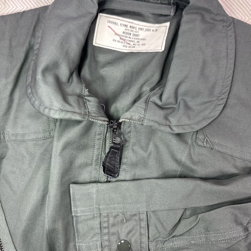 Vtg 1969 K-2B Coverall Flying Man's Very Light Flight Suit USA Mens Medium Short
